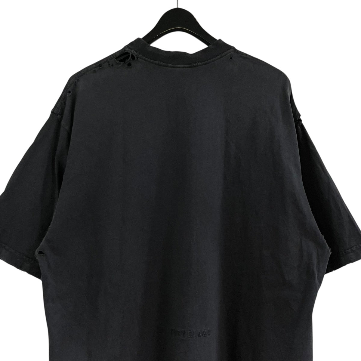 BALENCIAGA ヴィンテージ加工自由の女神プリント半袖Tシャツ 古着・中古-4枚目のアイテム画像