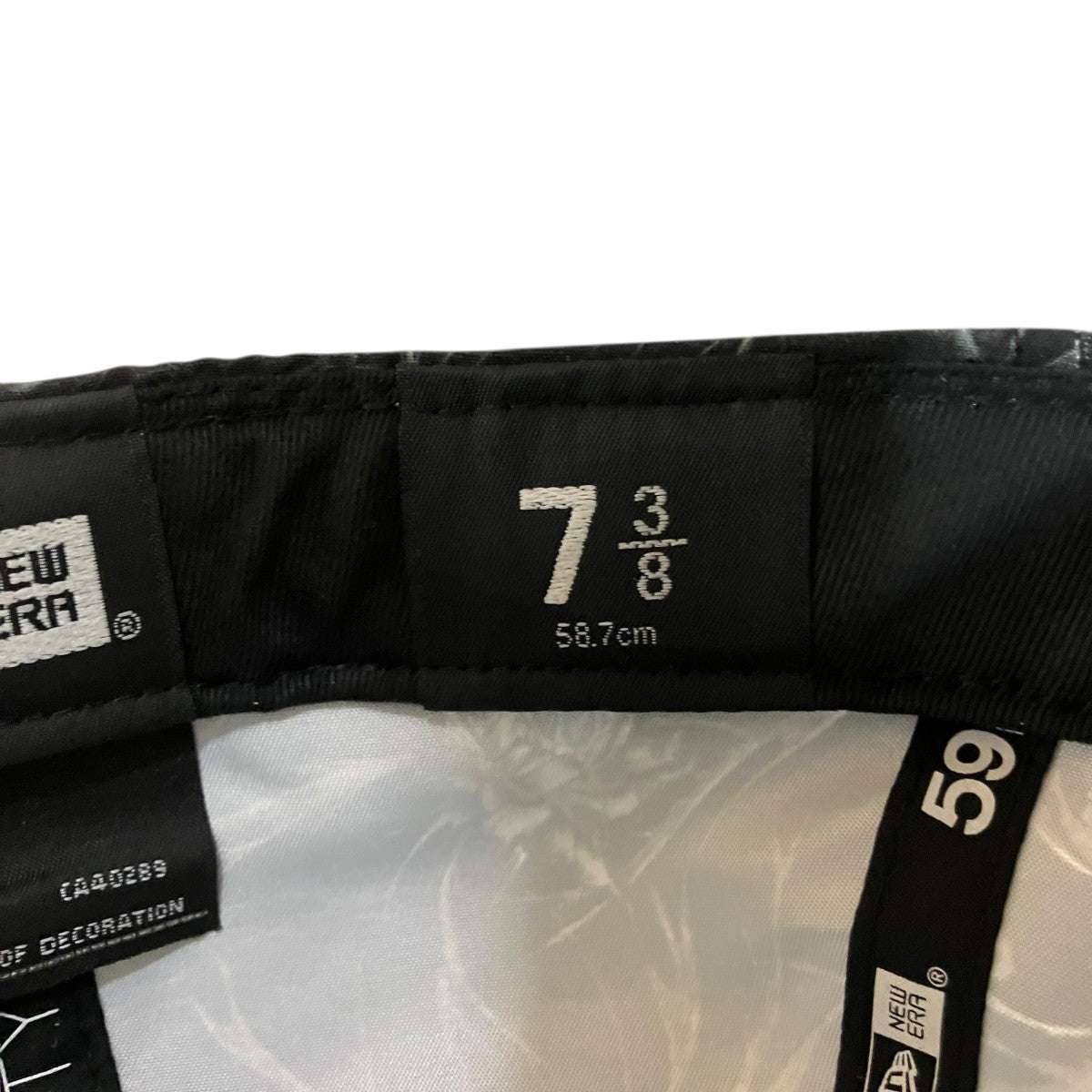 Yohji Yamamoto pour homme×New Era フララープリントキャップ 古着・中古-8枚目のアイテム画像