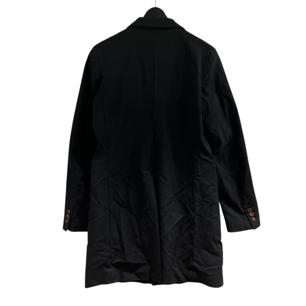 BLACK COMME des GARCONS ポリ縮ストライプテーラードジャケット 古着・中古-3枚目のアイテム画像
