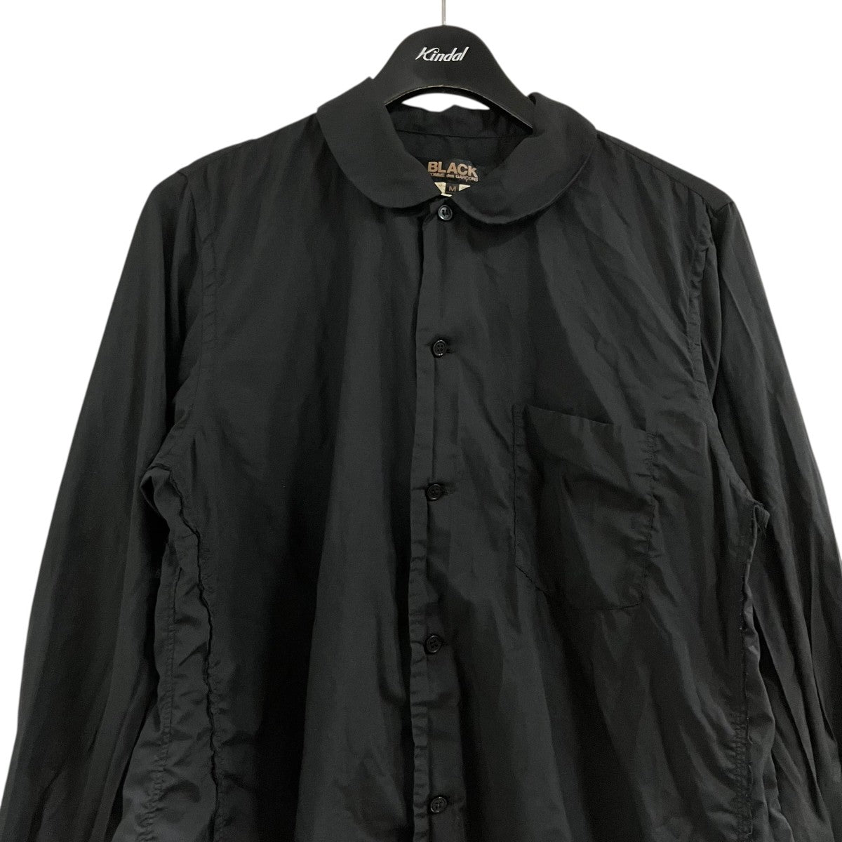 BLACK COMME des GARCONS カットオフデザインシアードレスシャツ 古着・中古-2枚目のアイテム画像
