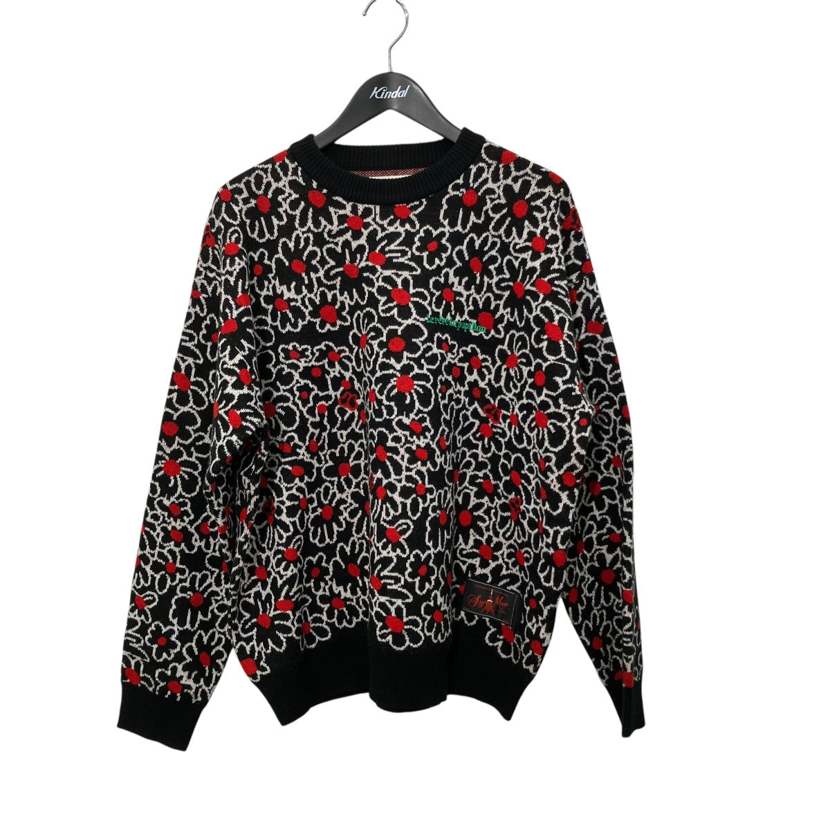 フラワー柄クルーネックニットYO23aw-08