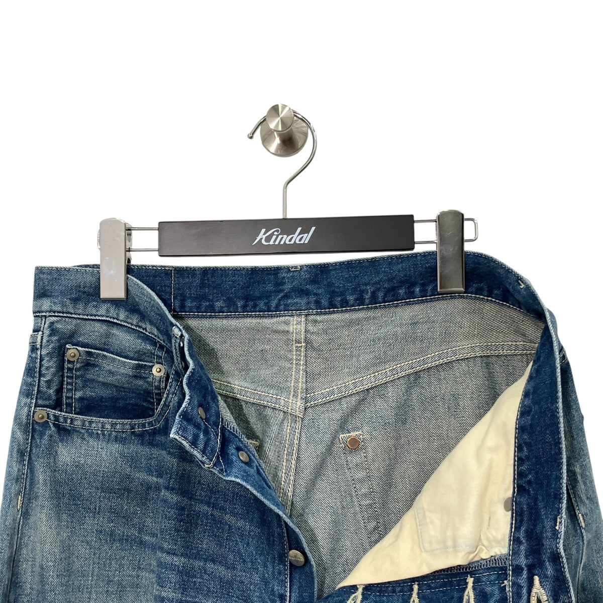 SELVAGE DENIM FIVE POCKET WIDE STRAIGHT PANTSデニムパンツGM231-40103DB
