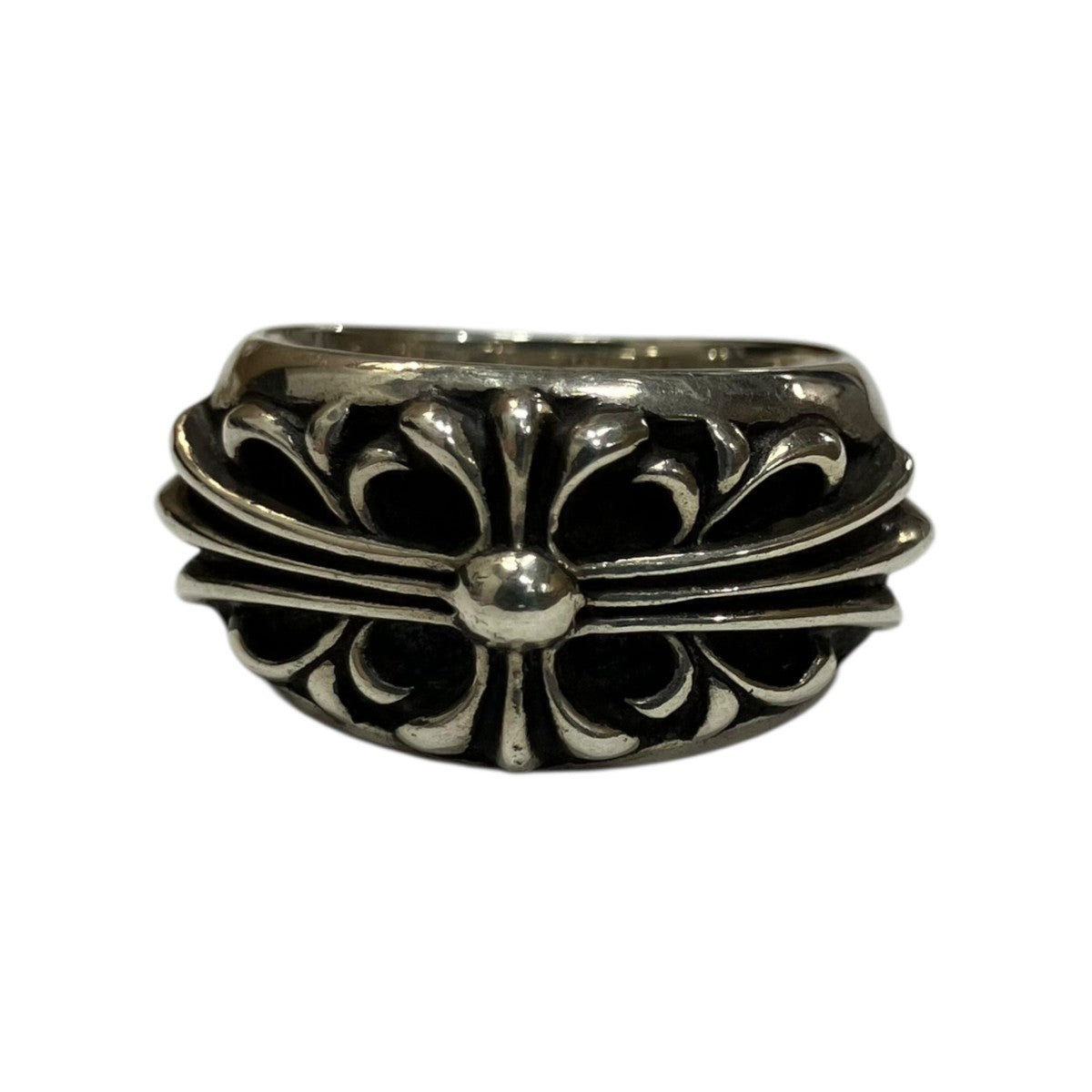 CHROME HEARTS フローラルクロスリング 古着・中古-2枚目のアイテム画像