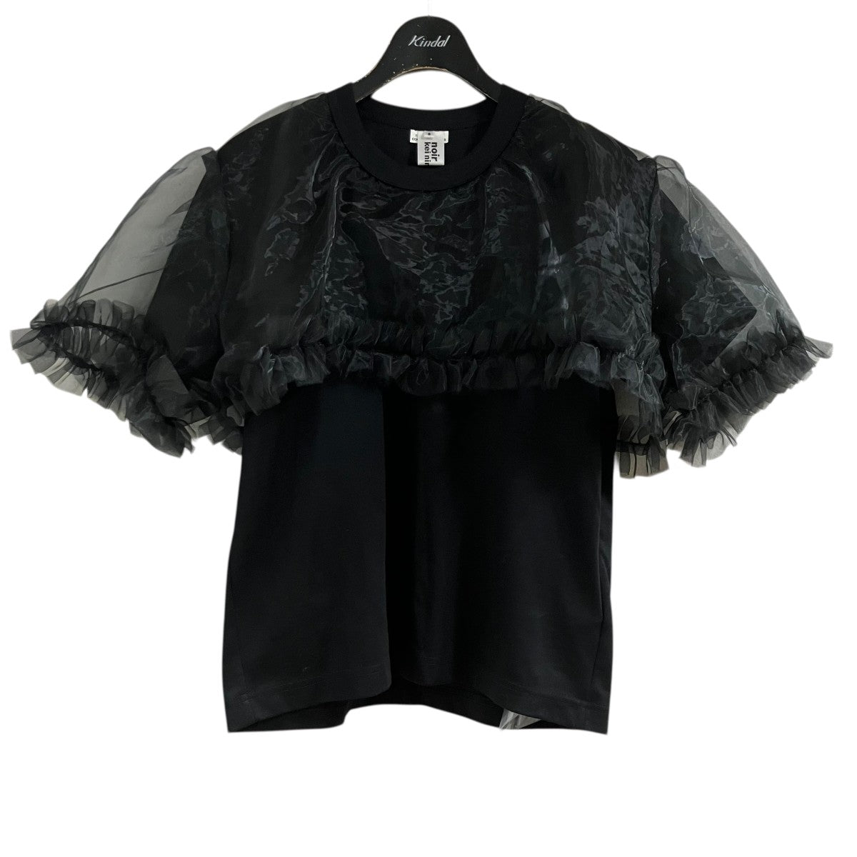 noir kei ninomiya(ノワールケイニノミヤ) チュールドッキングブラウス
