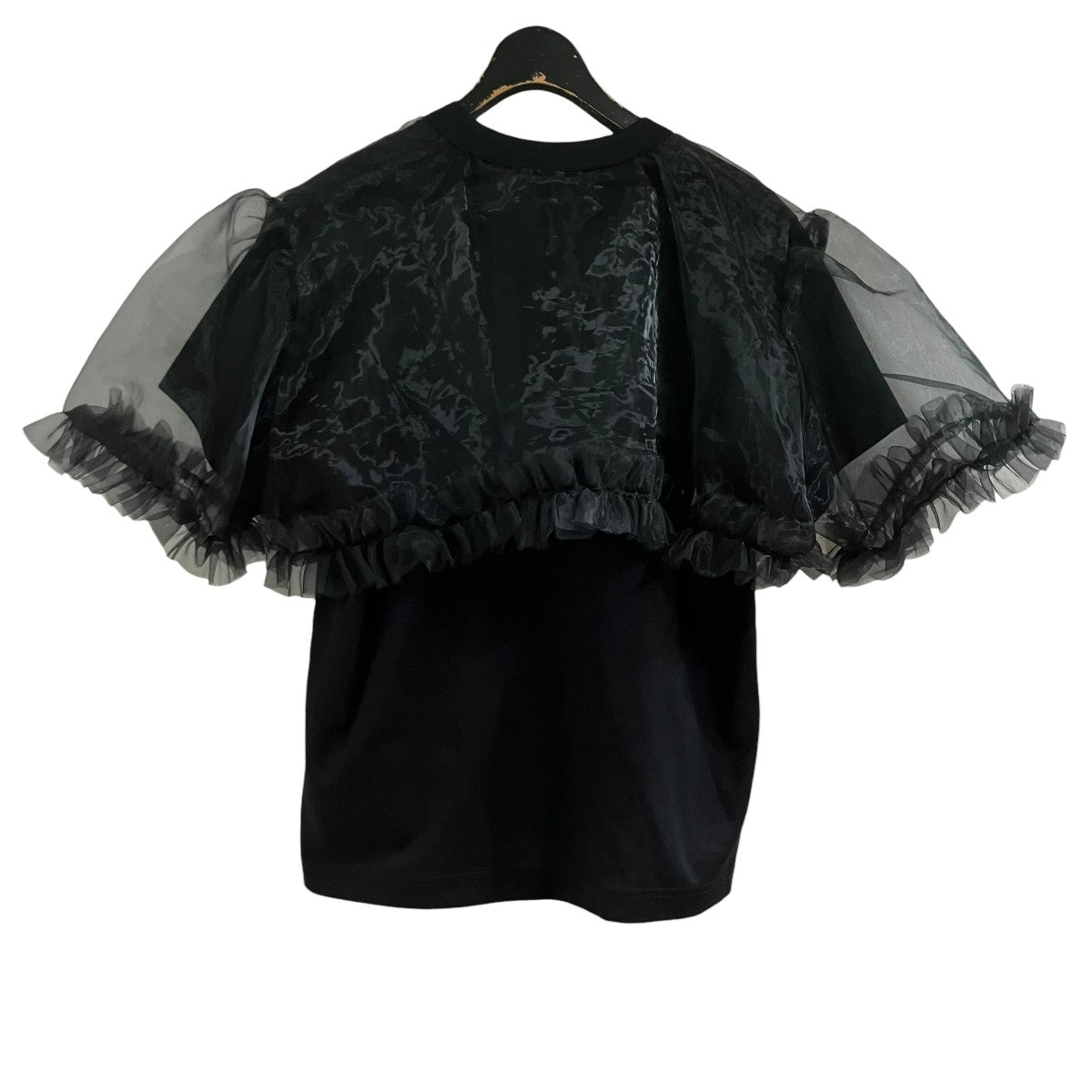 noir kei ninomiya(ノワールケイニノミヤ) チュールドッキングブラウス