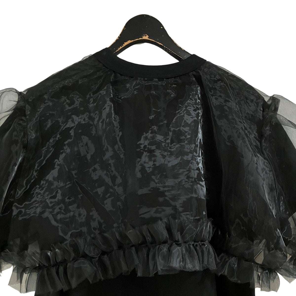 noir kei ninomiya チュールドッキングブラウス 古着・中古-4枚目のアイテム画像