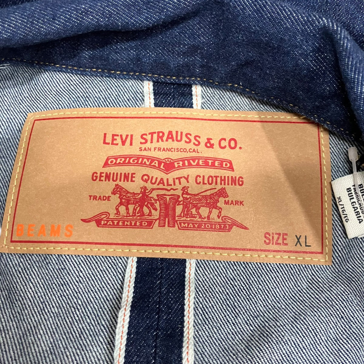 BEAMS×LEVI’S スーパーワイド トラッカージャケット デニムジャケット 古着・中古-5枚目のアイテム画像