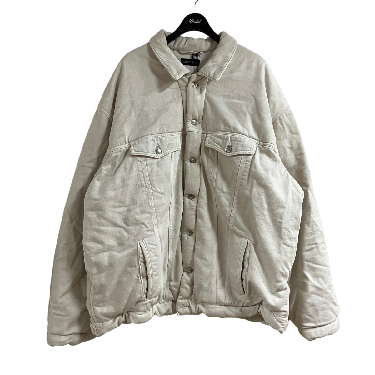 BALENCIAGA パッティングデニムジャケット 古着・中古-1枚目のアイテム画像