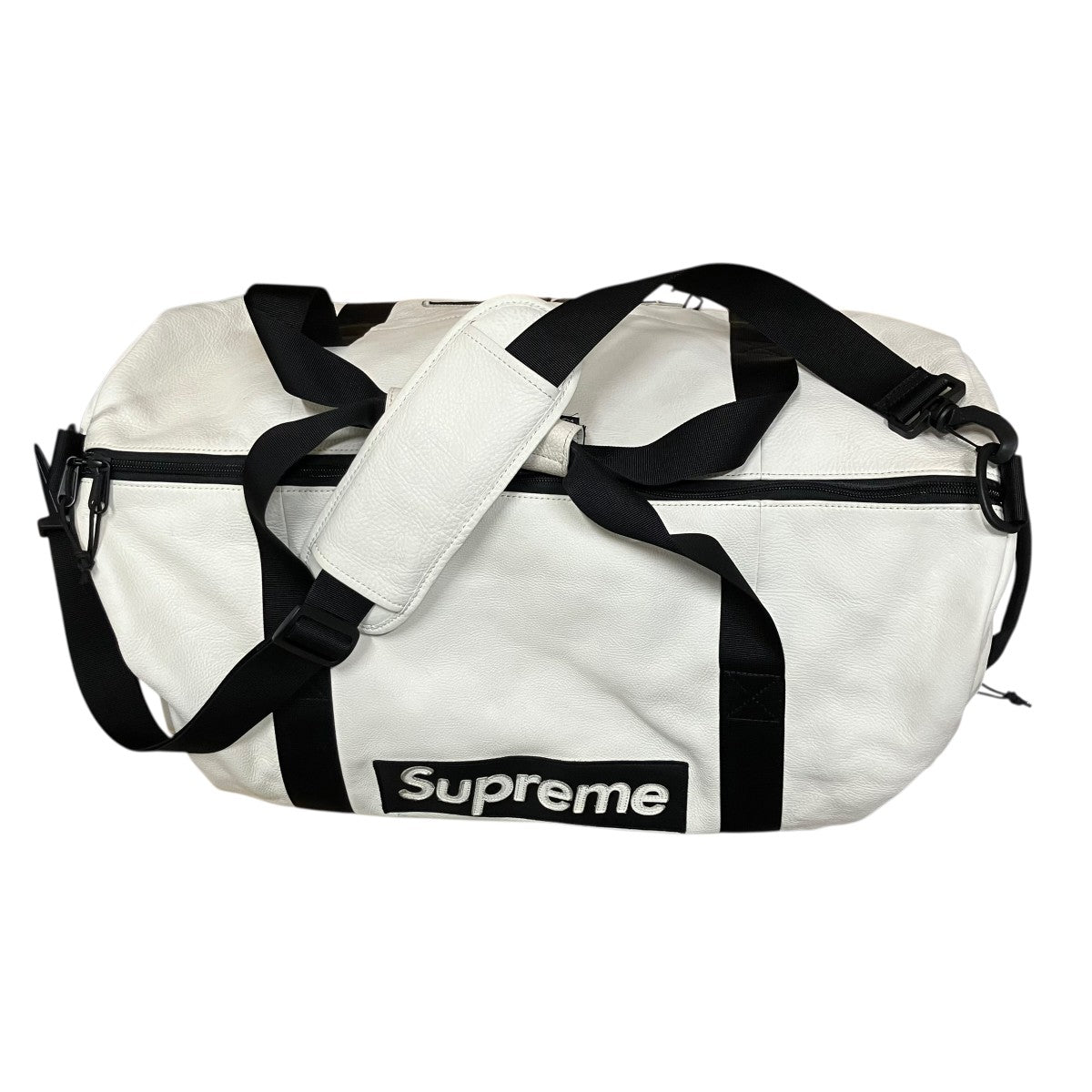 Supreme NIKE leather duffle bag ホワイト 未使用 NIKE×Supreme レザーダッフルバッグ ｢LEATHER DUFFLE BAG｣ ホワイト