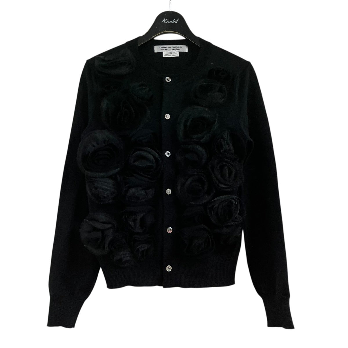 COMME des GARCONS COMME des GARCONS ブラックローズ カーディガン 古着・中古-1枚目のアイテム画像