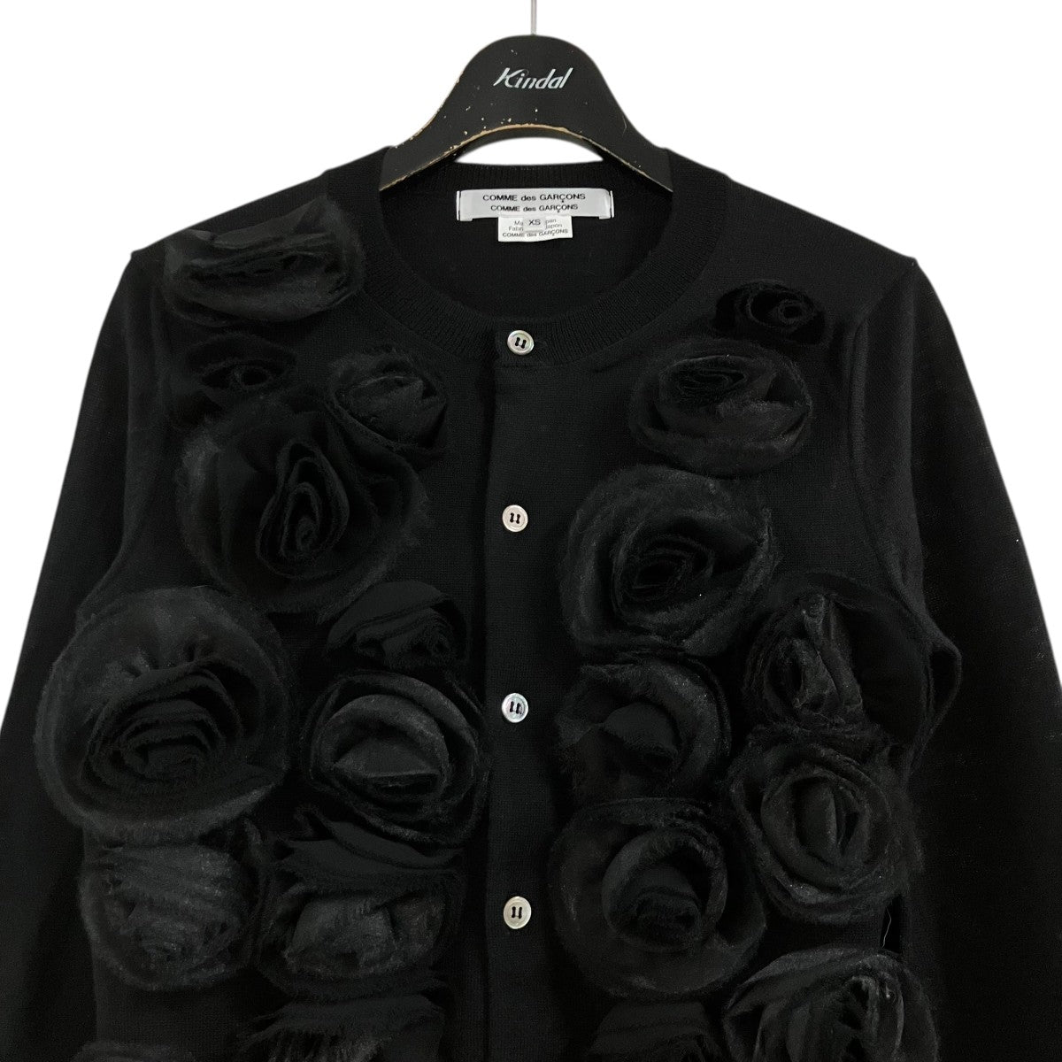 COMME des GARCONS COMME des GARCONS ブラックローズ カーディガン 古着・中古-2枚目のアイテム画像