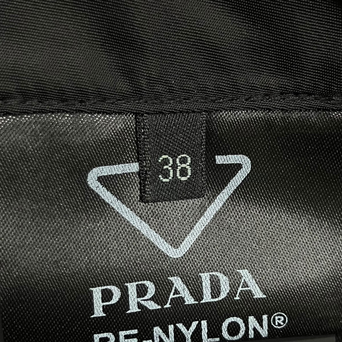 PRADA トライアングルロゴプレートベルト ナイロンプリーツスカート 古着・中古-6枚目のアイテム画像