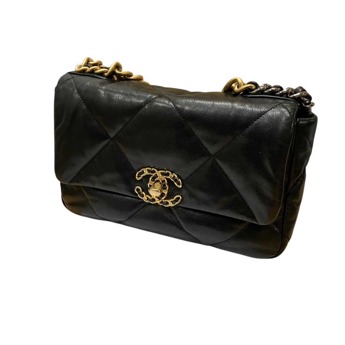 CHANEL ラムスキン ココマーク マトラッセ チェーンショルダーバッグ 古着・中古-1枚目のアイテム画像