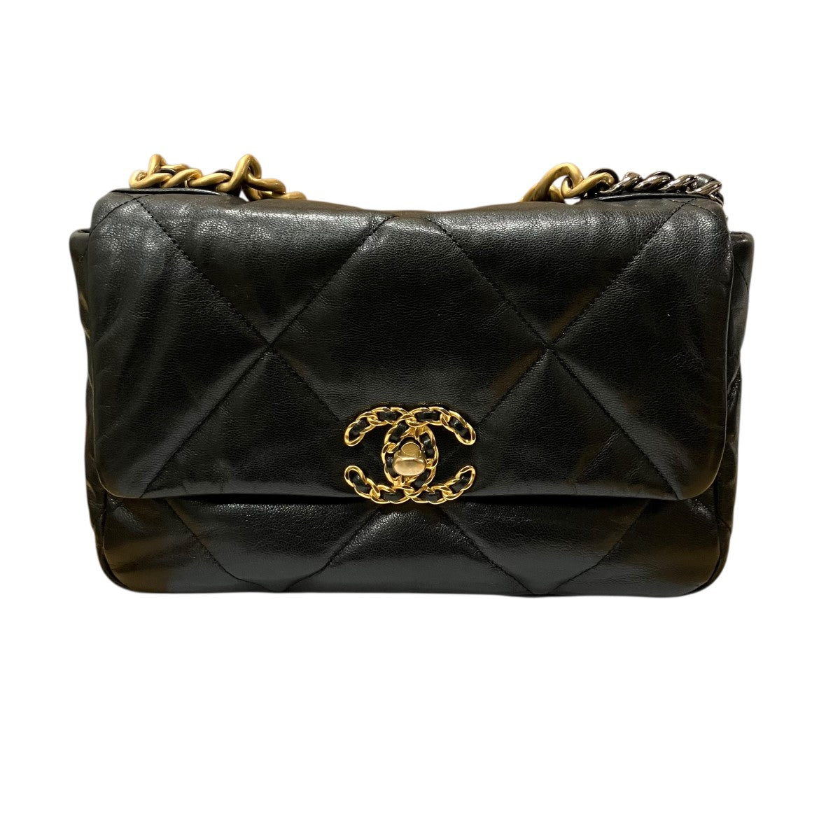 CHANEL ラムスキン ココマーク マトラッセ チェーンショルダーバッグ 古着・中古-2枚目のアイテム画像