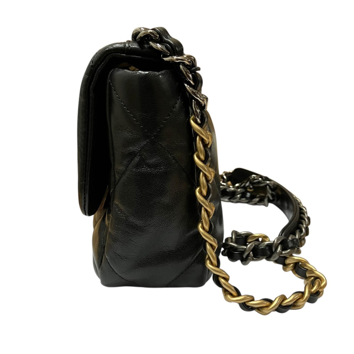 CHANEL ラムスキン ココマーク マトラッセ チェーンショルダーバッグ 古着・中古-3枚目のアイテム画像