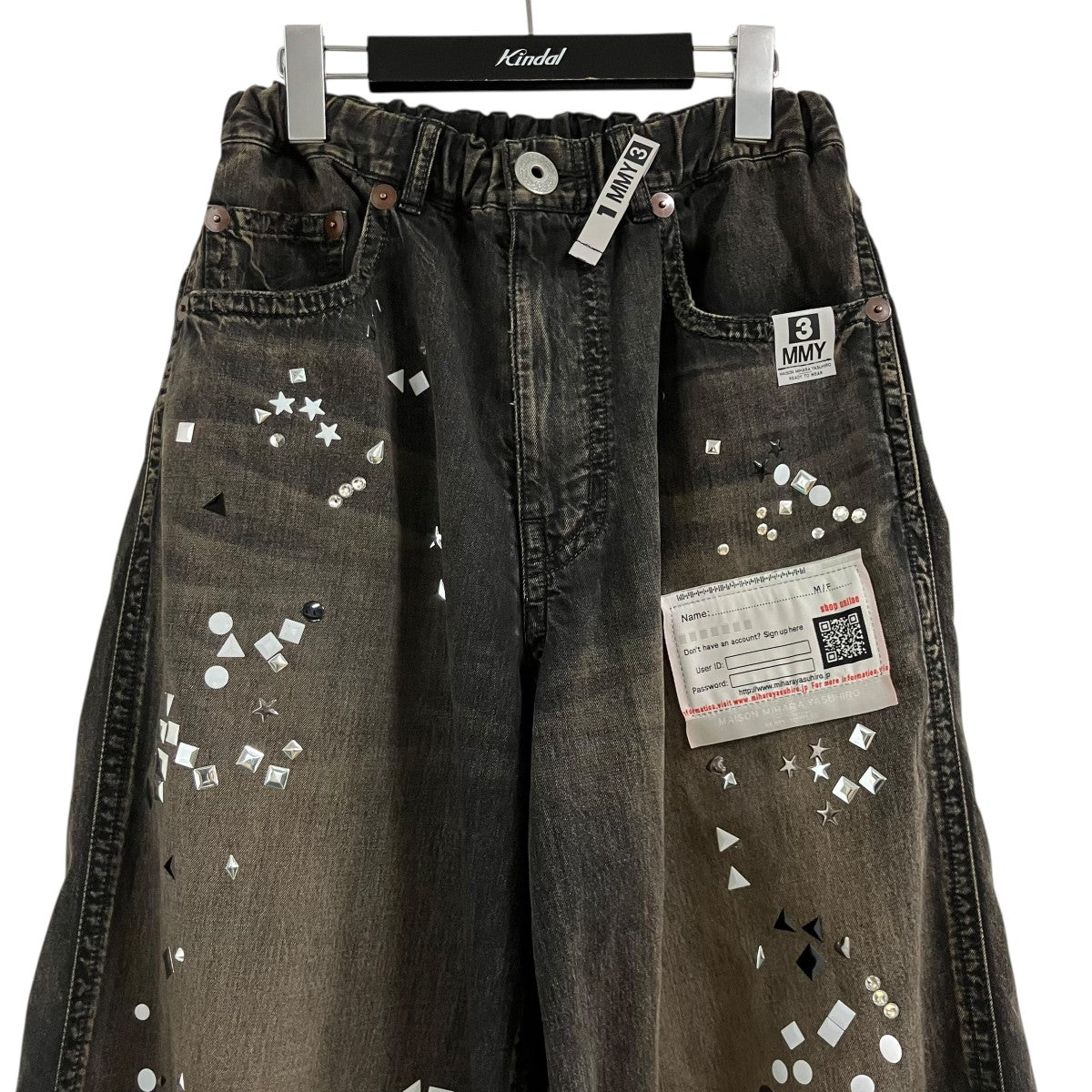 Maison MIHARA YASUHIRO スタッズデニムパンツ 古着・中古-2枚目のアイテム画像