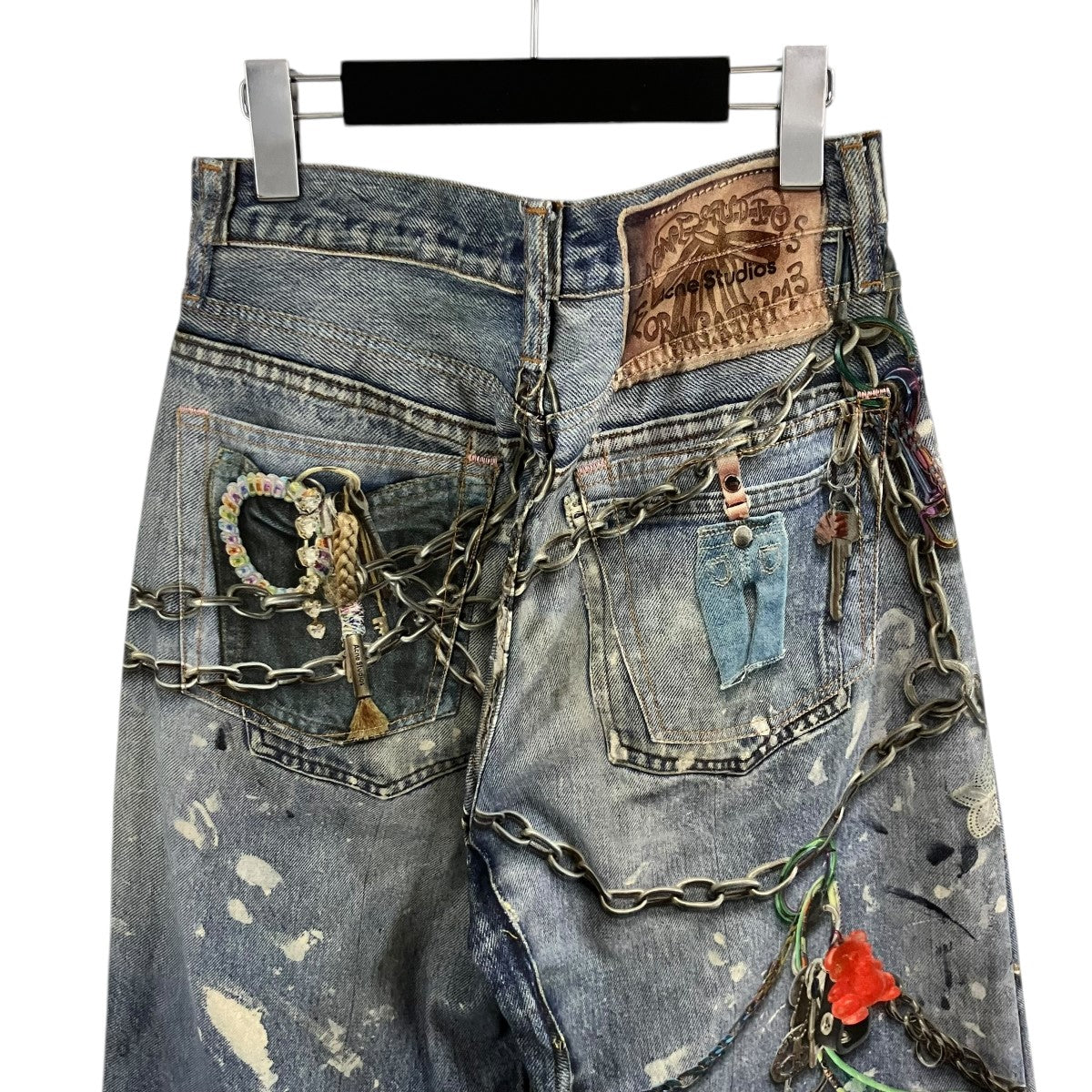ACNE STUDIOS トロンプルイユ 転写デニムパンツ 1981F バギーフィットトラウザーズ 古着・中古-5枚目のアイテム画像
