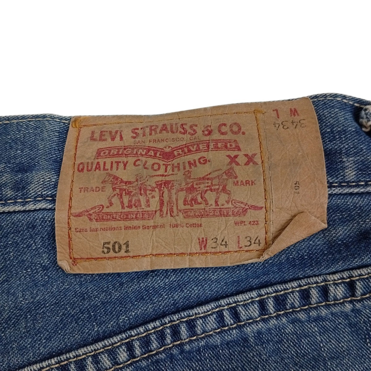 LEVI’S ボタン裏275デニムパンツ 古着・中古-4枚目のアイテム画像