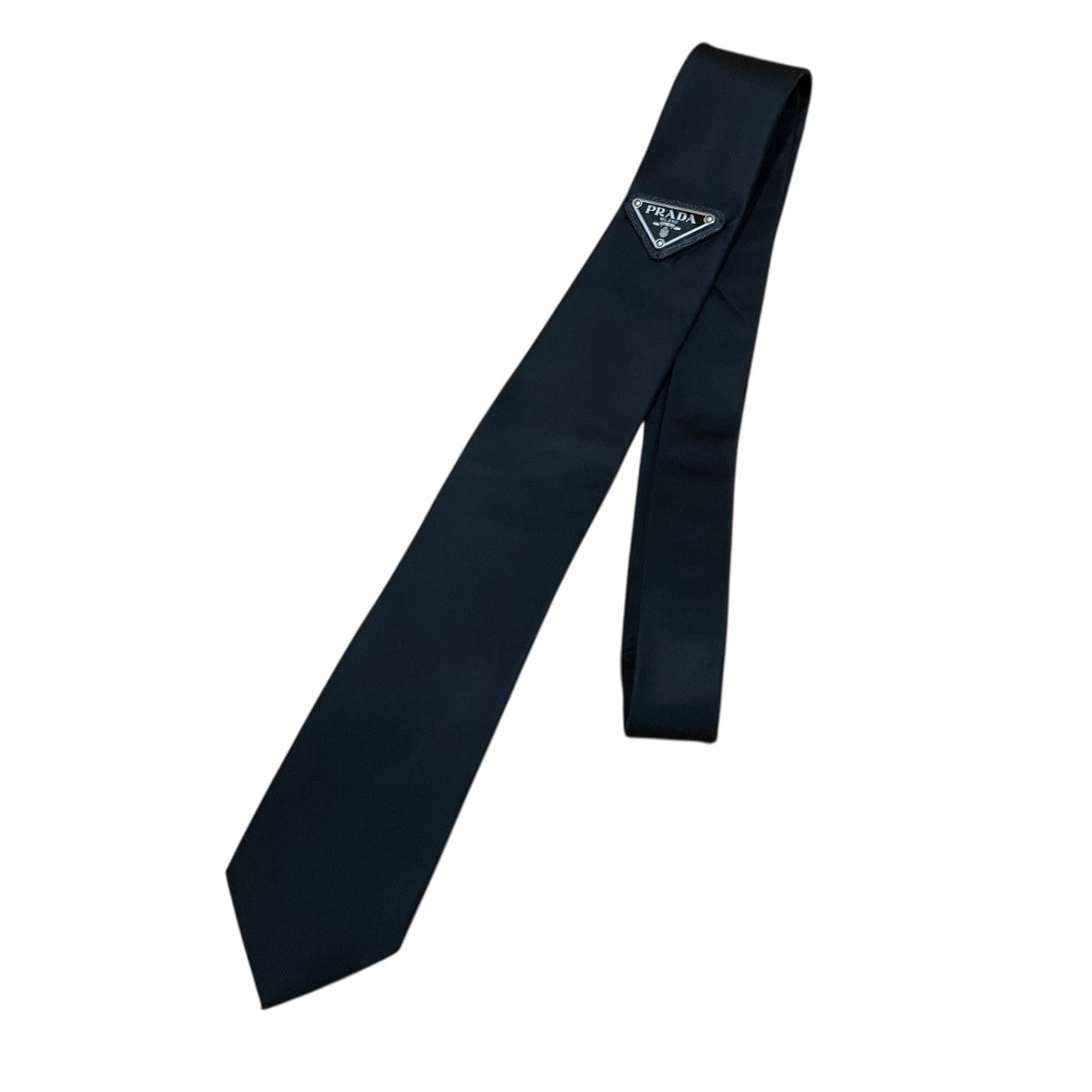 PRADA 三角プレートネクタイ 古着・中古-1枚目のアイテム画像