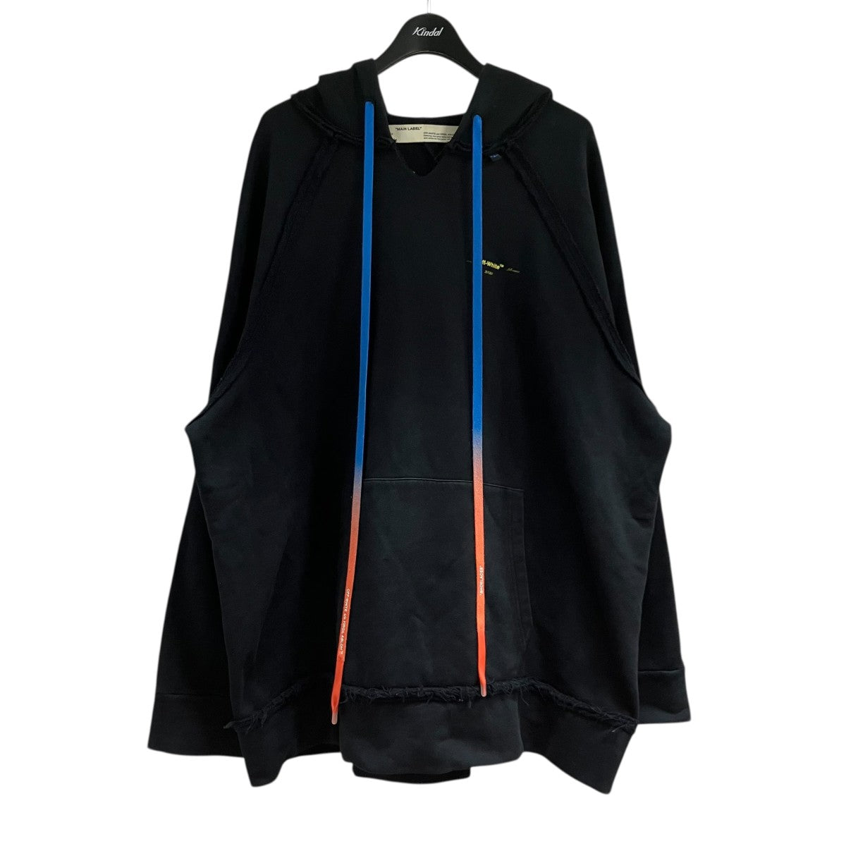 OFFWHITE 19AWプルオーバー バックロゴ プリントパーカーOMBB057F19E30010 VIRGIL ABLOH 古着・中古-1枚目のアイテム画像