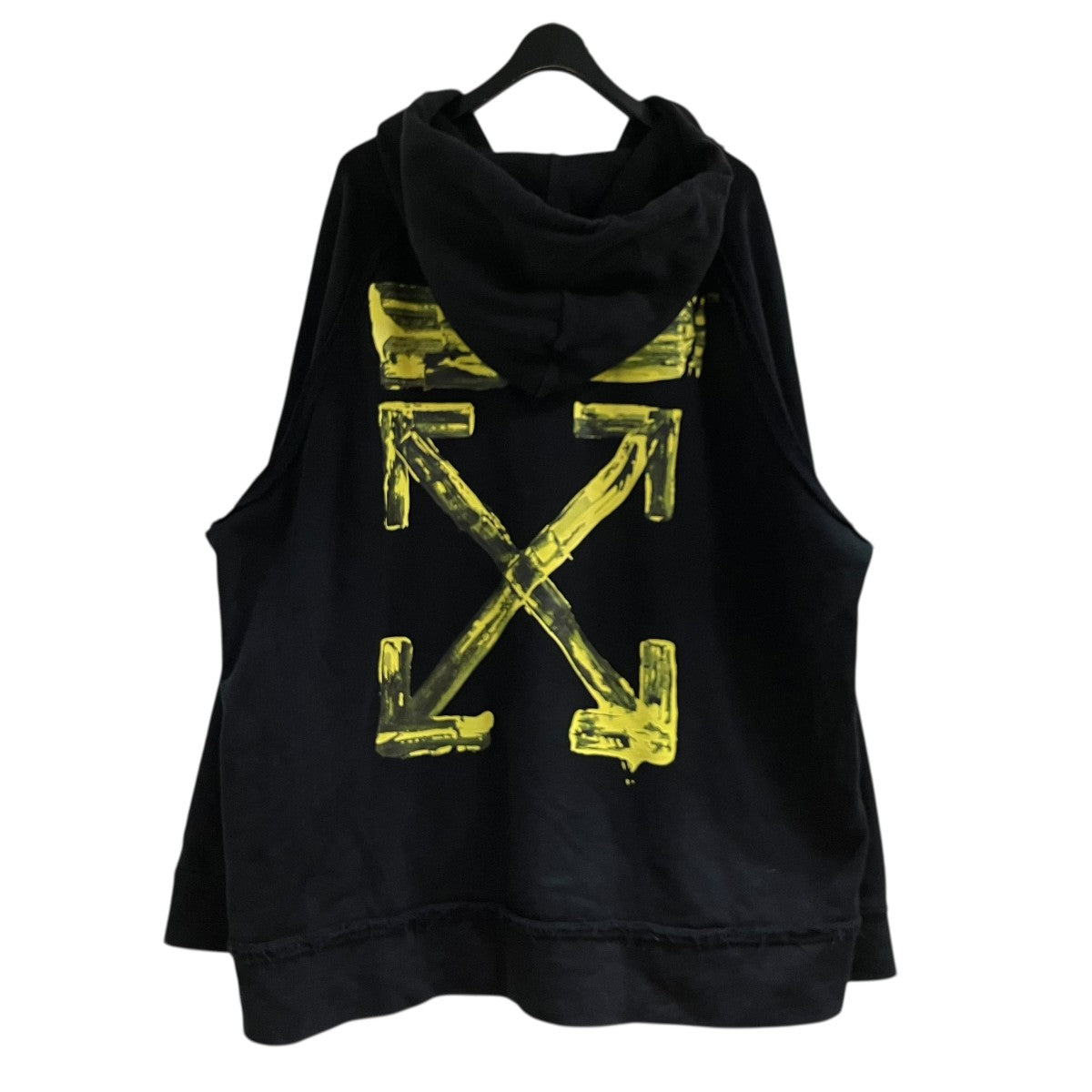 OFFWHITE 19AWプルオーバー バックロゴ プリントパーカーOMBB057F19E30010 VIRGIL ABLOH 古着・中古-3枚目のアイテム画像