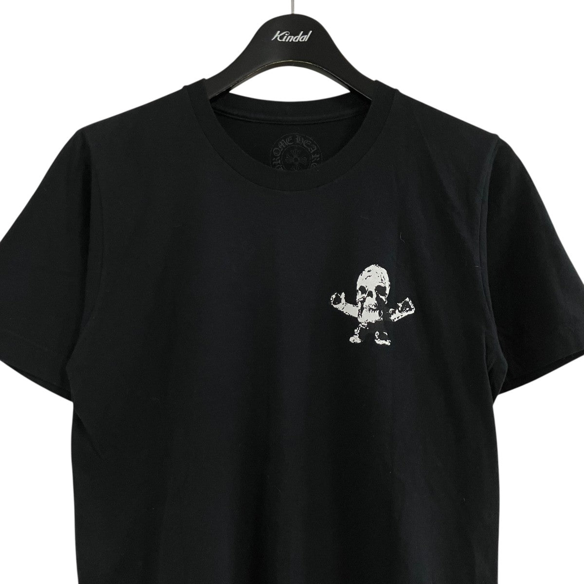 CHROME HEARTS クロムハーツ FOTI フォティ ホースシュー 半袖Ｔシャツ コットン ブラック マルチカラー サイズS 美品 中古 4b013891 CHROME HEARTS（クロムハーツ） FOTI ホースシュー バックプリント