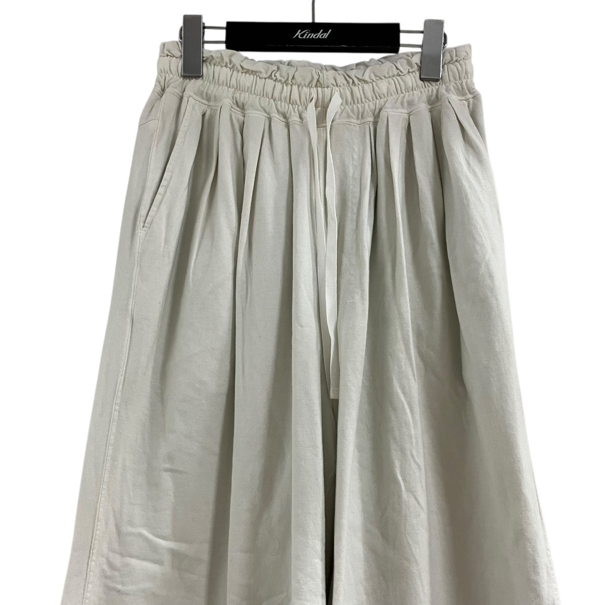 ANCELLM ドレープワイドスラックス 古着・中古-2枚目のアイテム画像