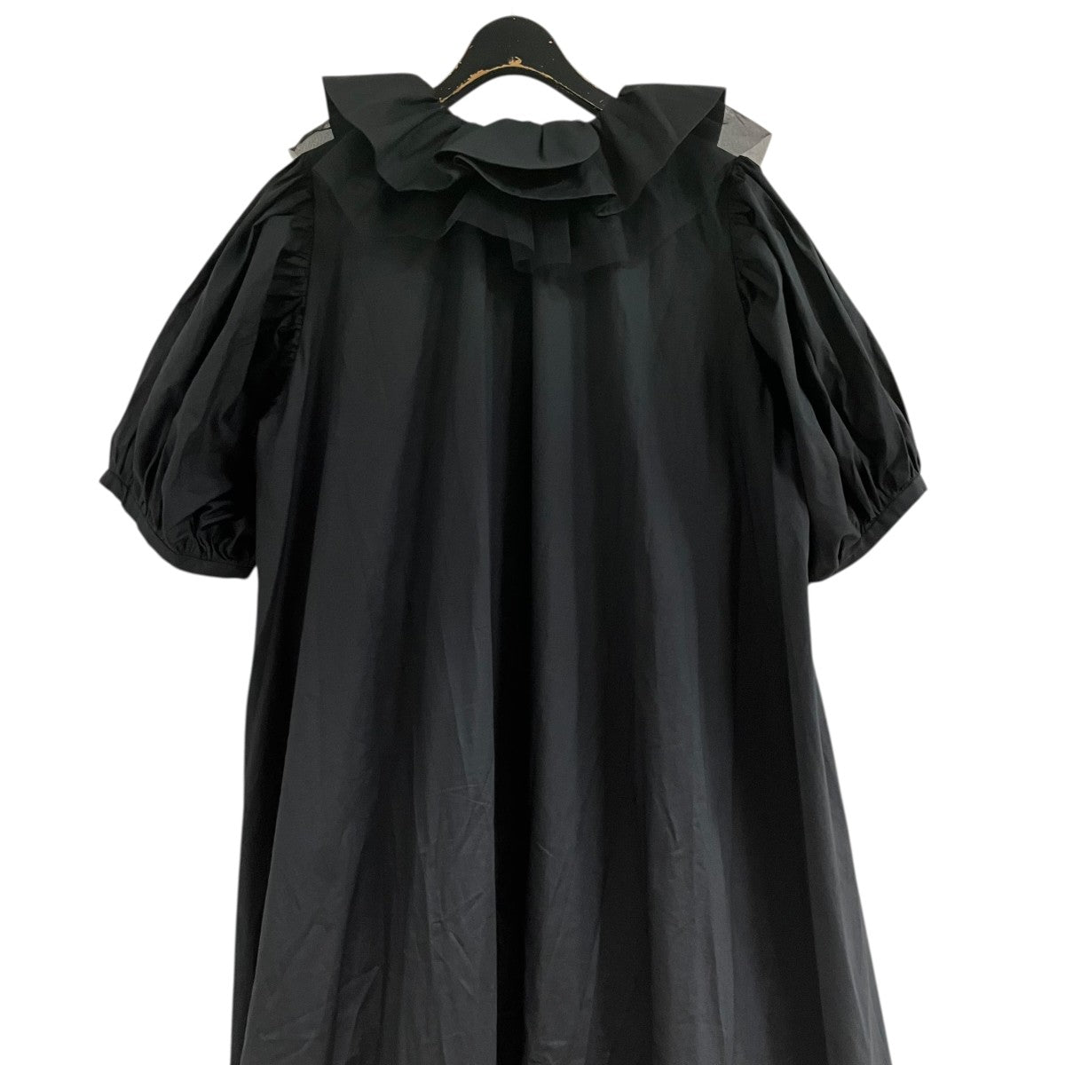 VIVIANO チュールフリルシャツワンピース 古着・中古-4枚目のアイテム画像