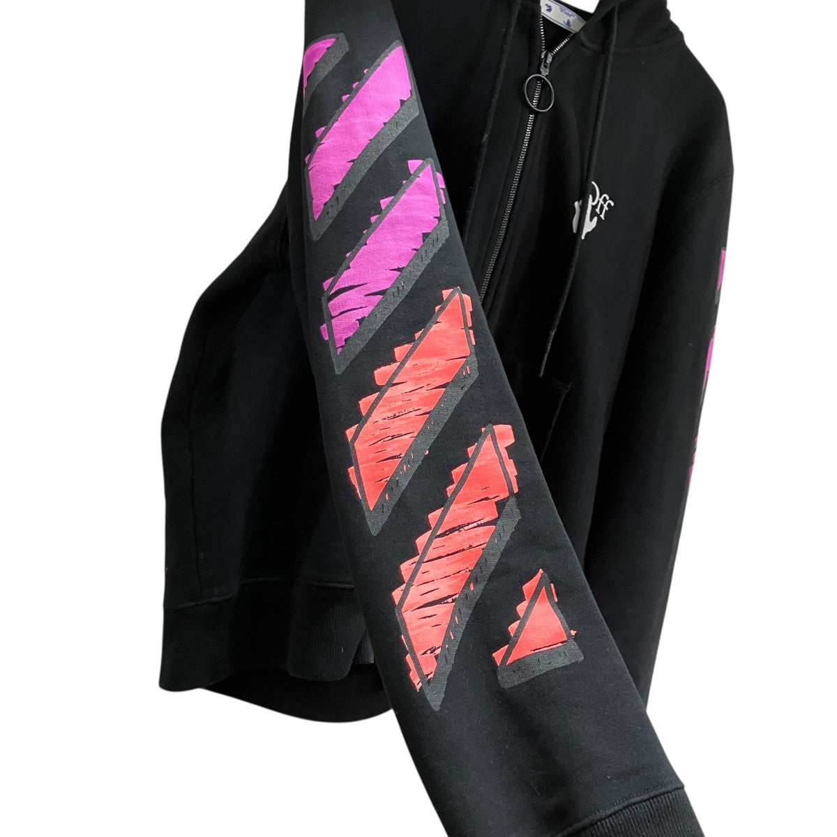 OFFWHITE バックバイアスジップアップパーカー 古着・中古-5枚目のアイテム画像