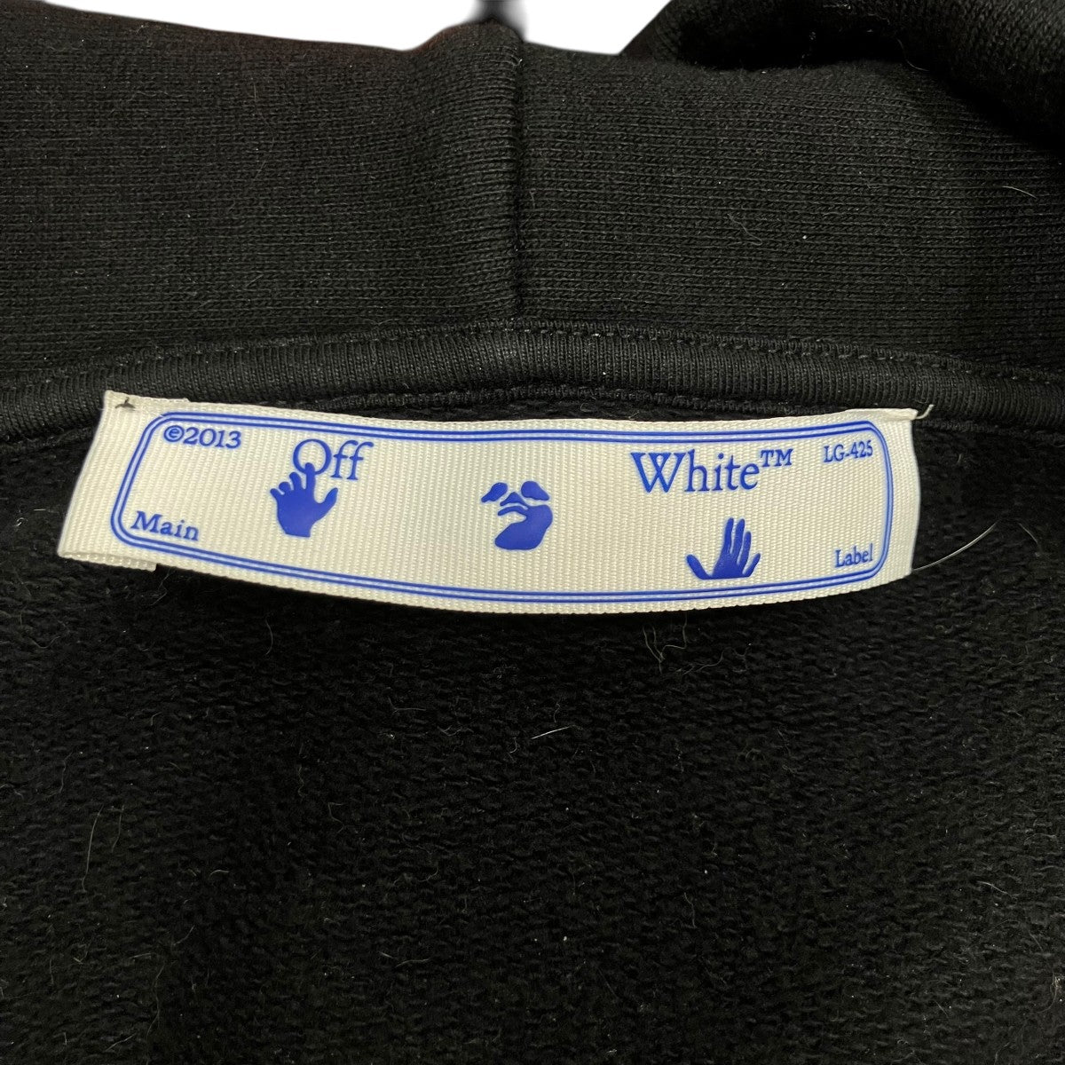 OFFWHITE バックバイアスジップアップパーカー 古着・中古-9枚目のアイテム画像