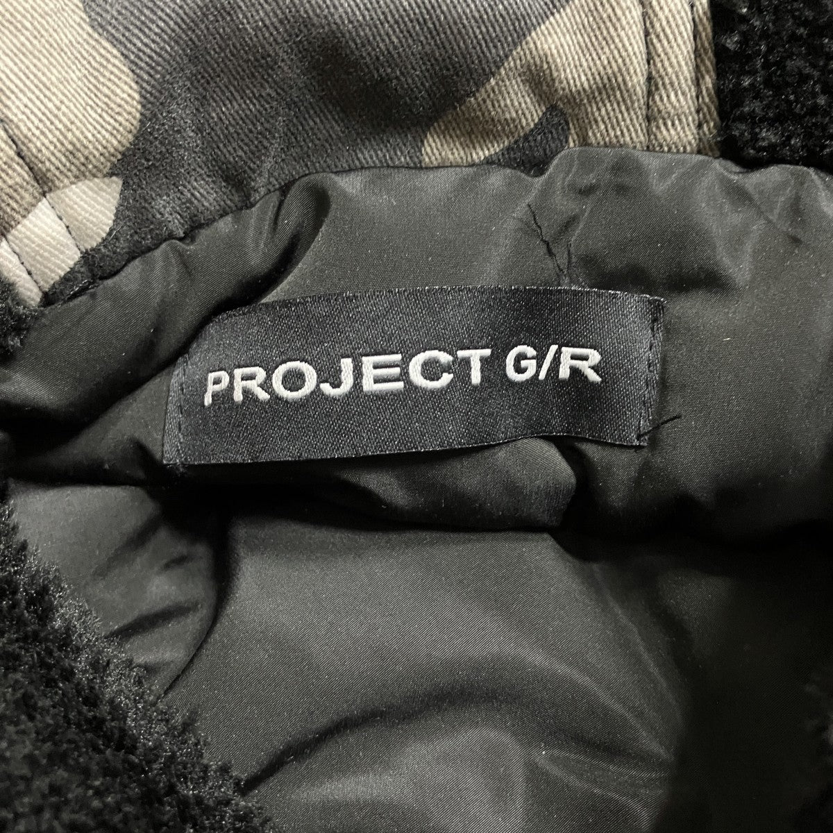 PROJECT G／R カモフラボンバージャケット 古着・中古-5枚目のアイテム画像