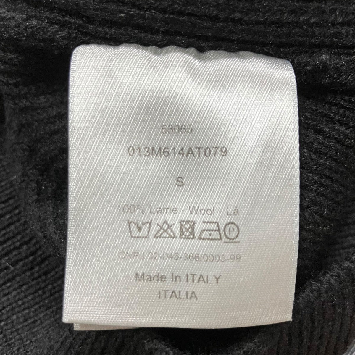 DIOR ショルダージップクルーネックニット 古着・中古-6枚目のアイテム画像