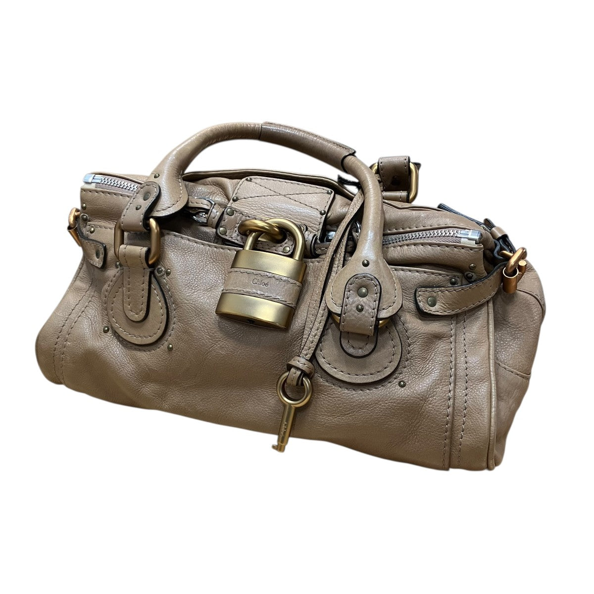 Chloé クロエ　パディントン　ベージュ レザーハンドバッグ クロエ/ハンドバッグ/パディントン/ベージュ/レザーの買取実績【ブラン