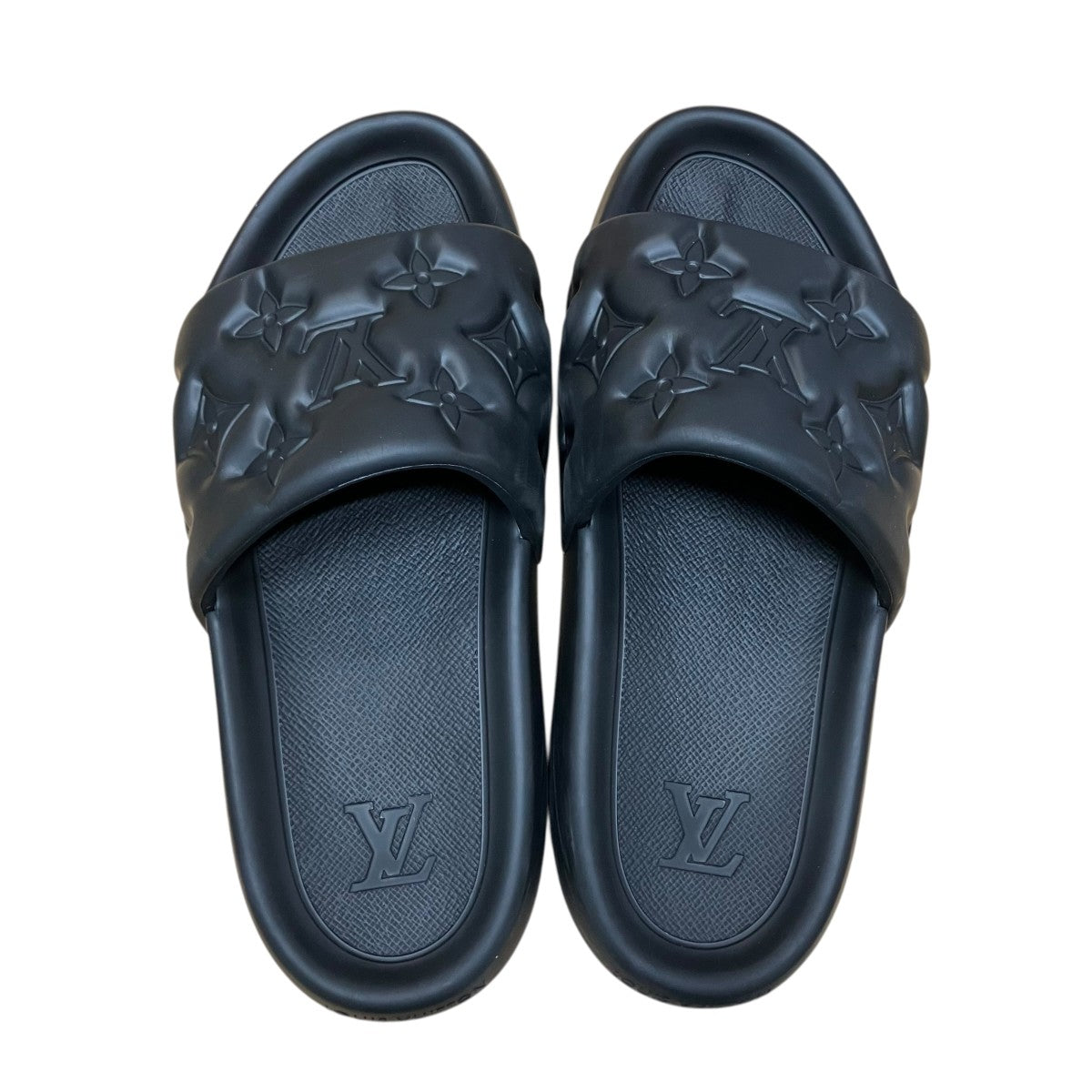 LOUIS VUITTON エンボスモノグラムスライドサンダル 古着・中古-6枚目のアイテム画像