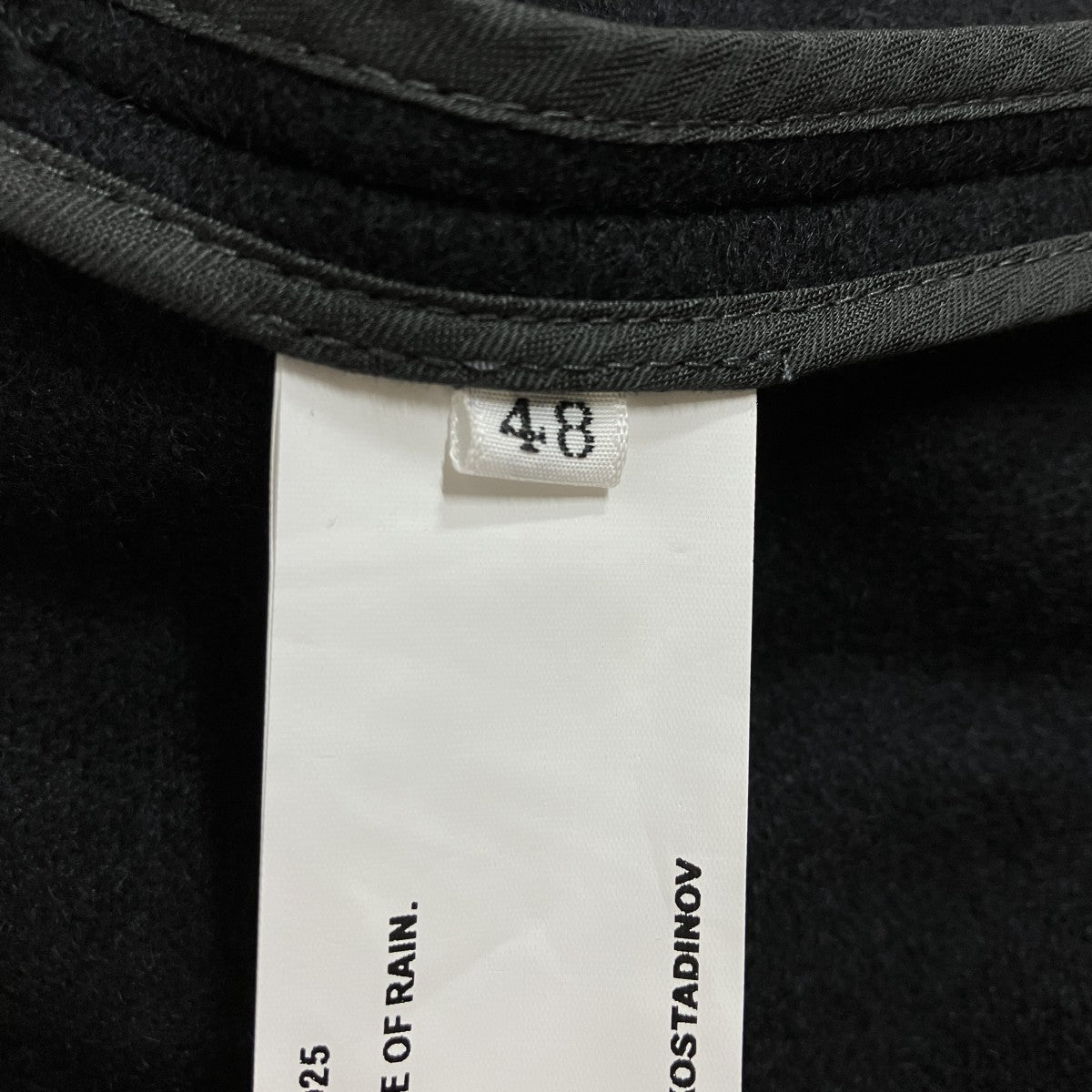 Kiko Kostadinov ウールコート 古着・中古-6枚目のアイテム画像