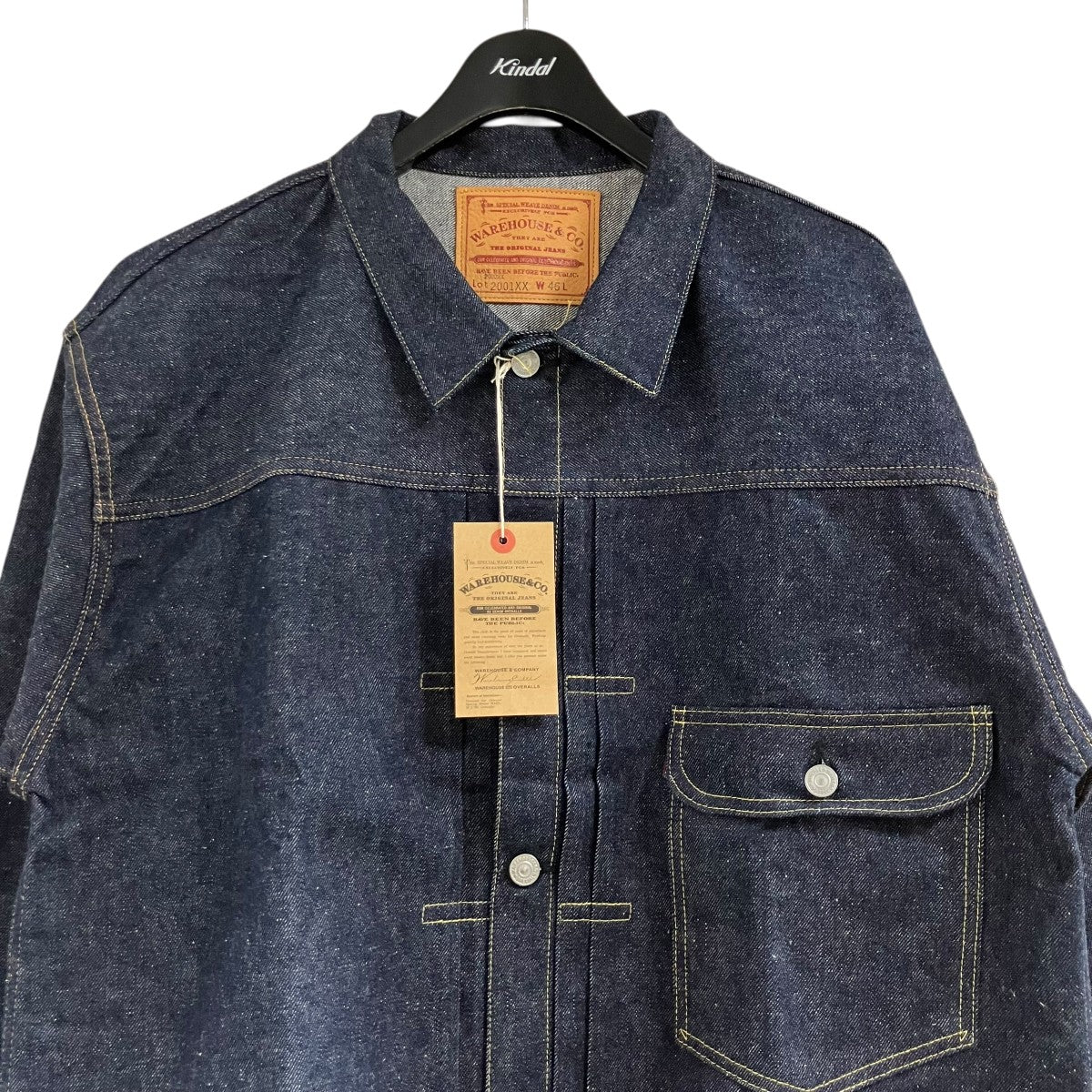 WAREHOUSE デニムジャケット 古着・中古-2枚目のアイテム画像