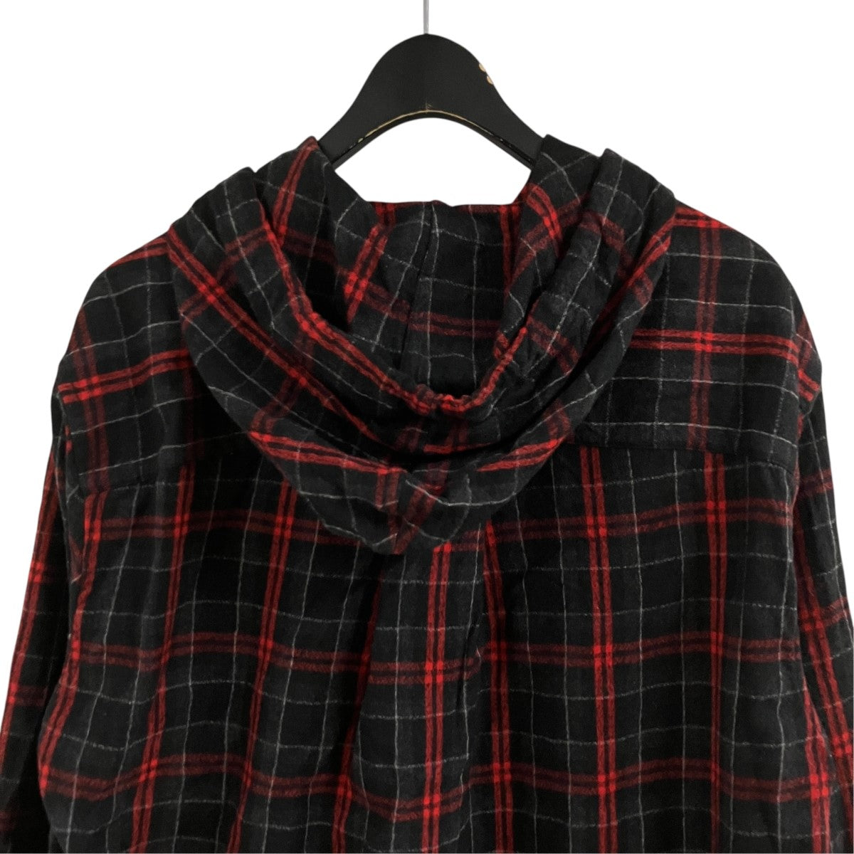 MARNI チェックフーデッドシャツ 古着・中古-4枚目のアイテム画像