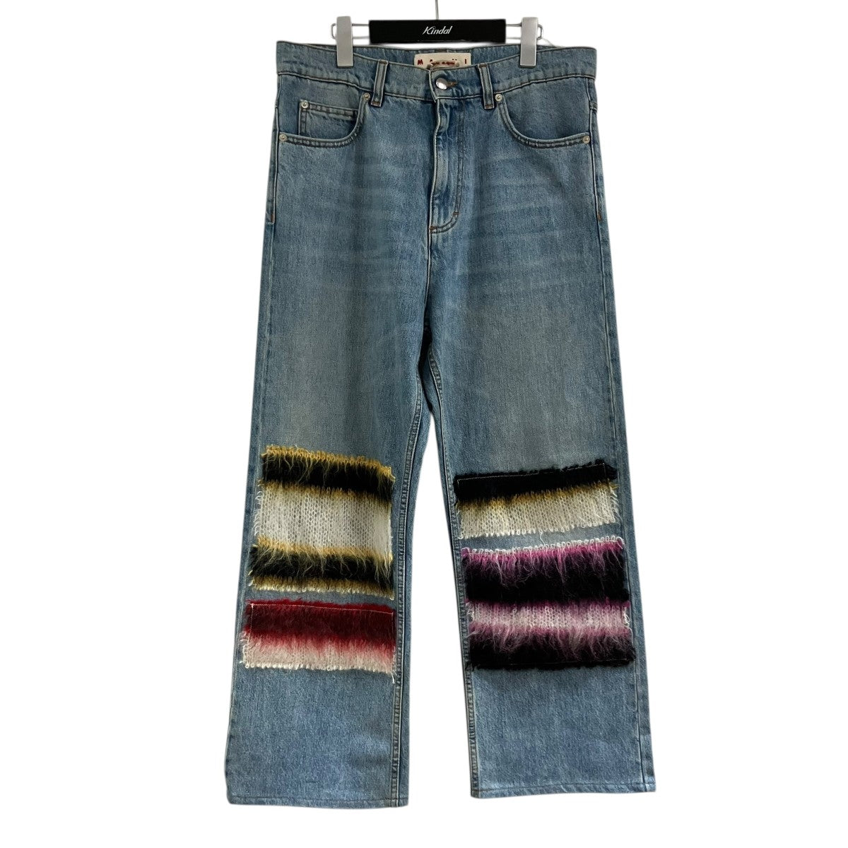 MARNI エンブロイダリーストライプパッチデニムパンツ 古着・中古-1枚目のアイテム画像
