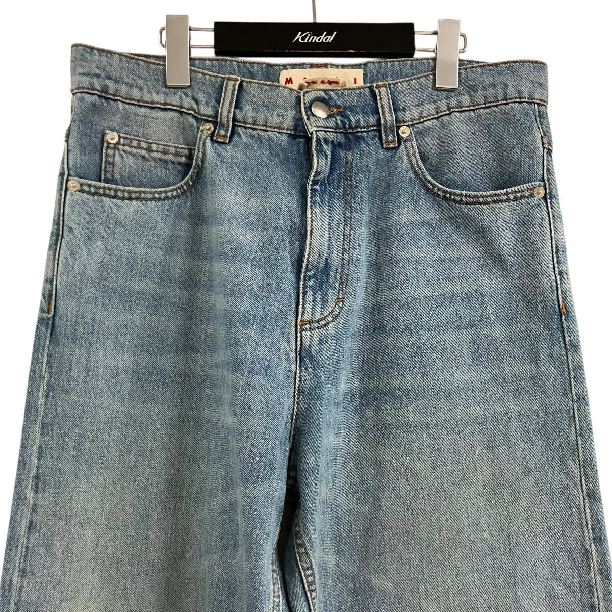 MARNI エンブロイダリーストライプパッチデニムパンツ 古着・中古-2枚目のアイテム画像