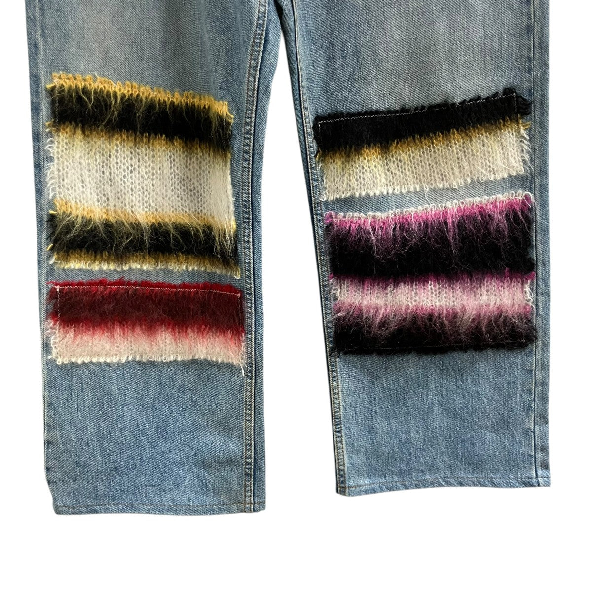 MARNI エンブロイダリーストライプパッチデニムパンツ 古着・中古-3枚目のアイテム画像