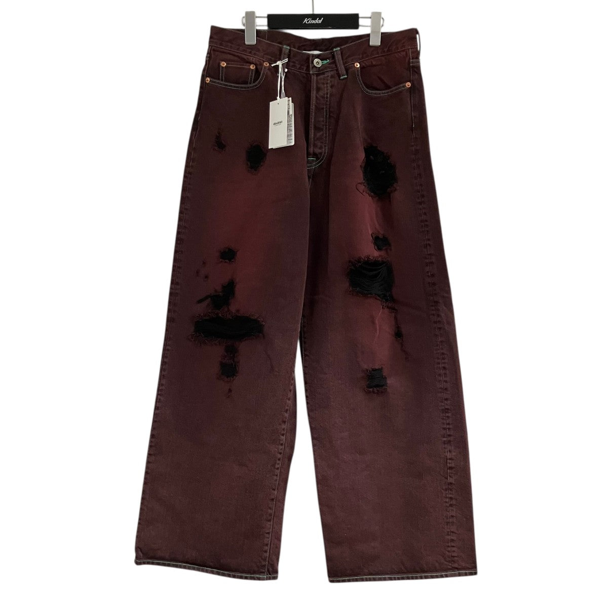 doublet ダメージデニムパンツ 古着・中古-1枚目のアイテム画像