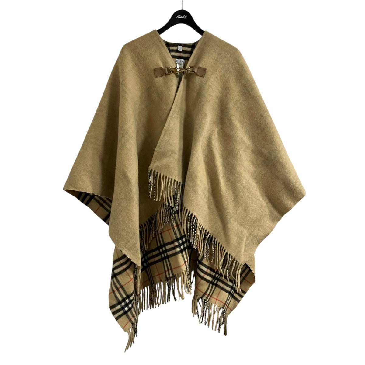BURBERRY ノヴァチェックウールケープ 古着・中古-1枚目のアイテム画像