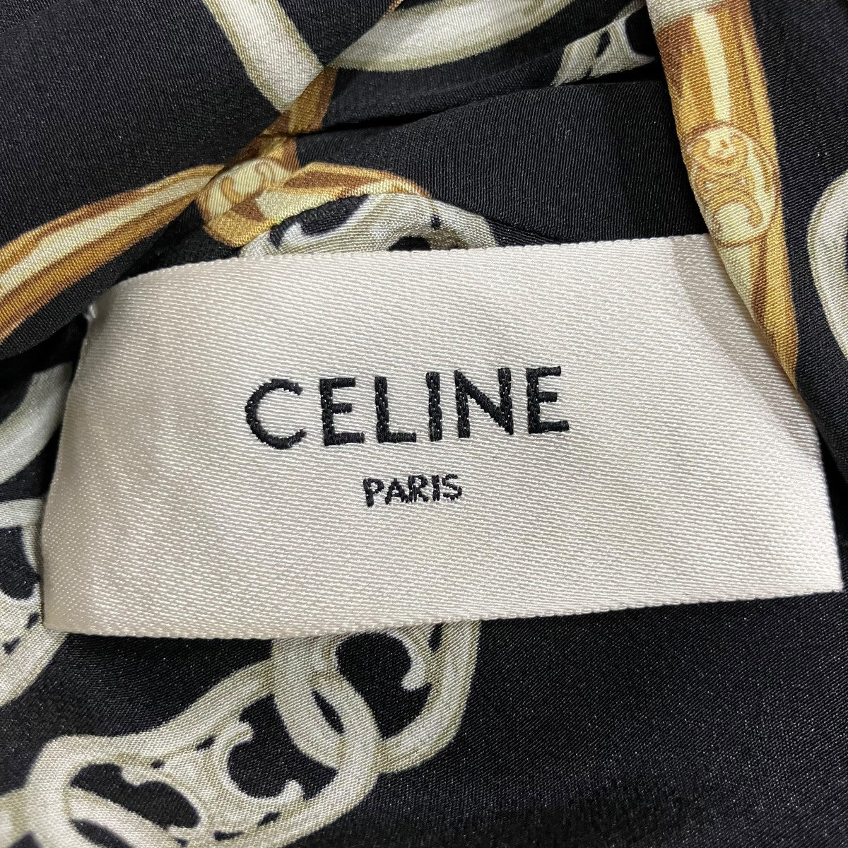 CELINE 総柄ラヴァリエールワンピース 古着・中古-6枚目のアイテム画像