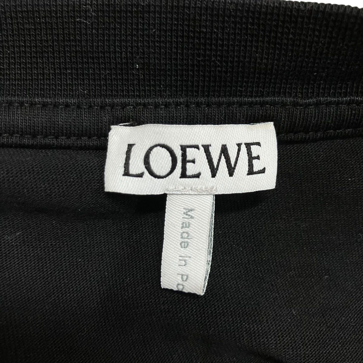 LOEWE(ロエベ) ロゴステッチTシャツ H526Y22XBF ブラック×マルチカラー