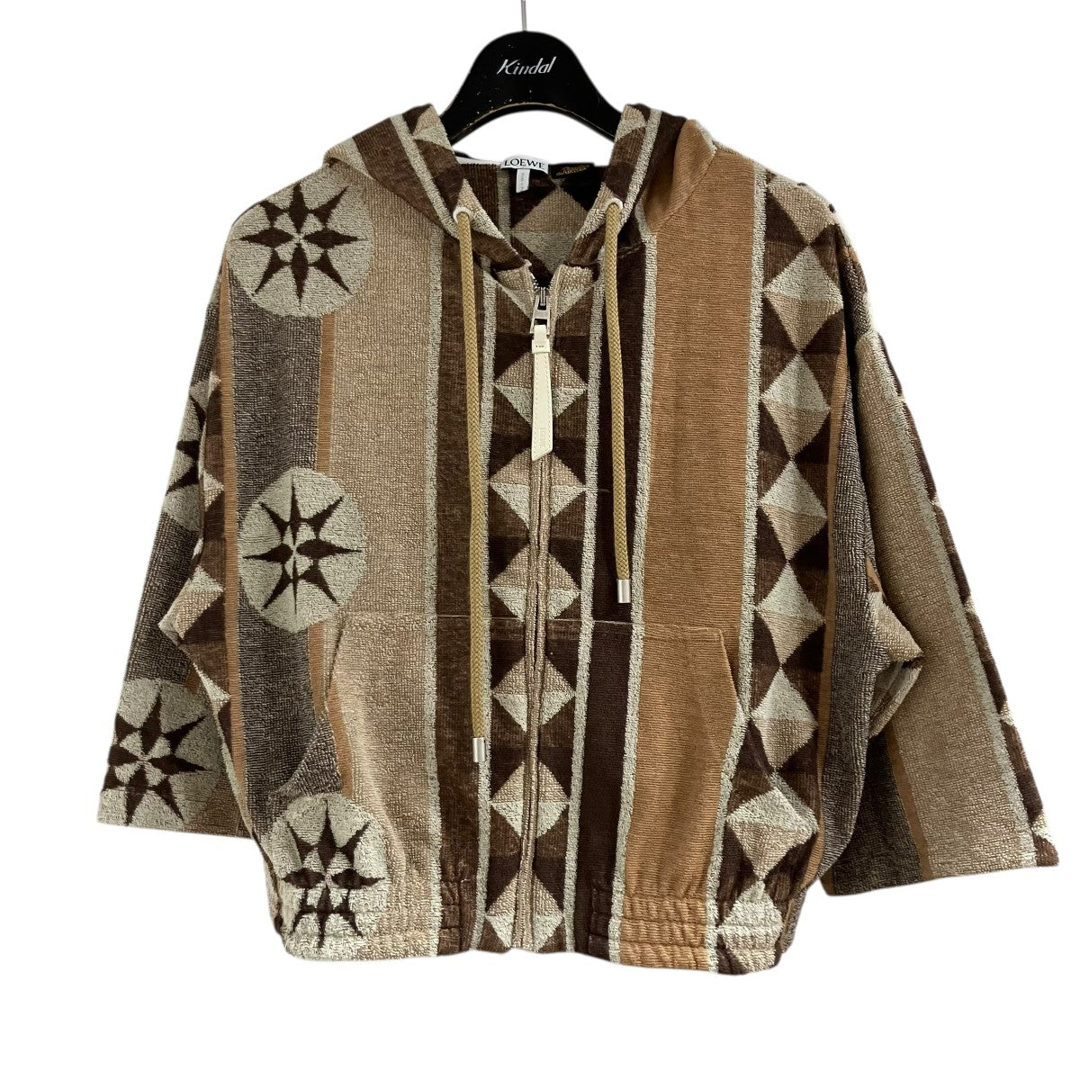 LOEWE ×Paula´s Ibiza パイルジップパーカー 古着・中古-1枚目のアイテム画像