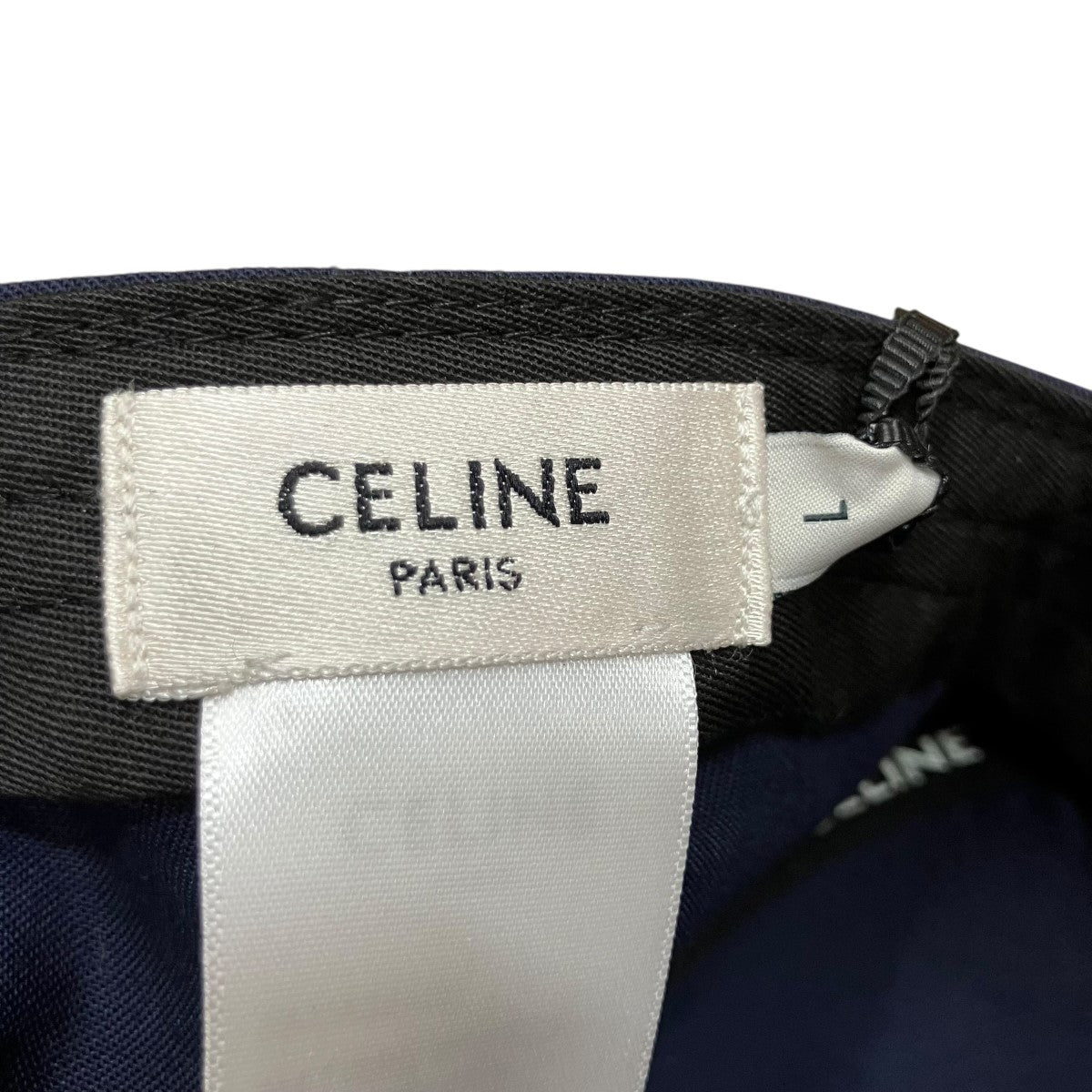 CELINE(セリーヌ) Cロゴキャップ 2AUA2242N ネイビー サイズ L｜【公式
