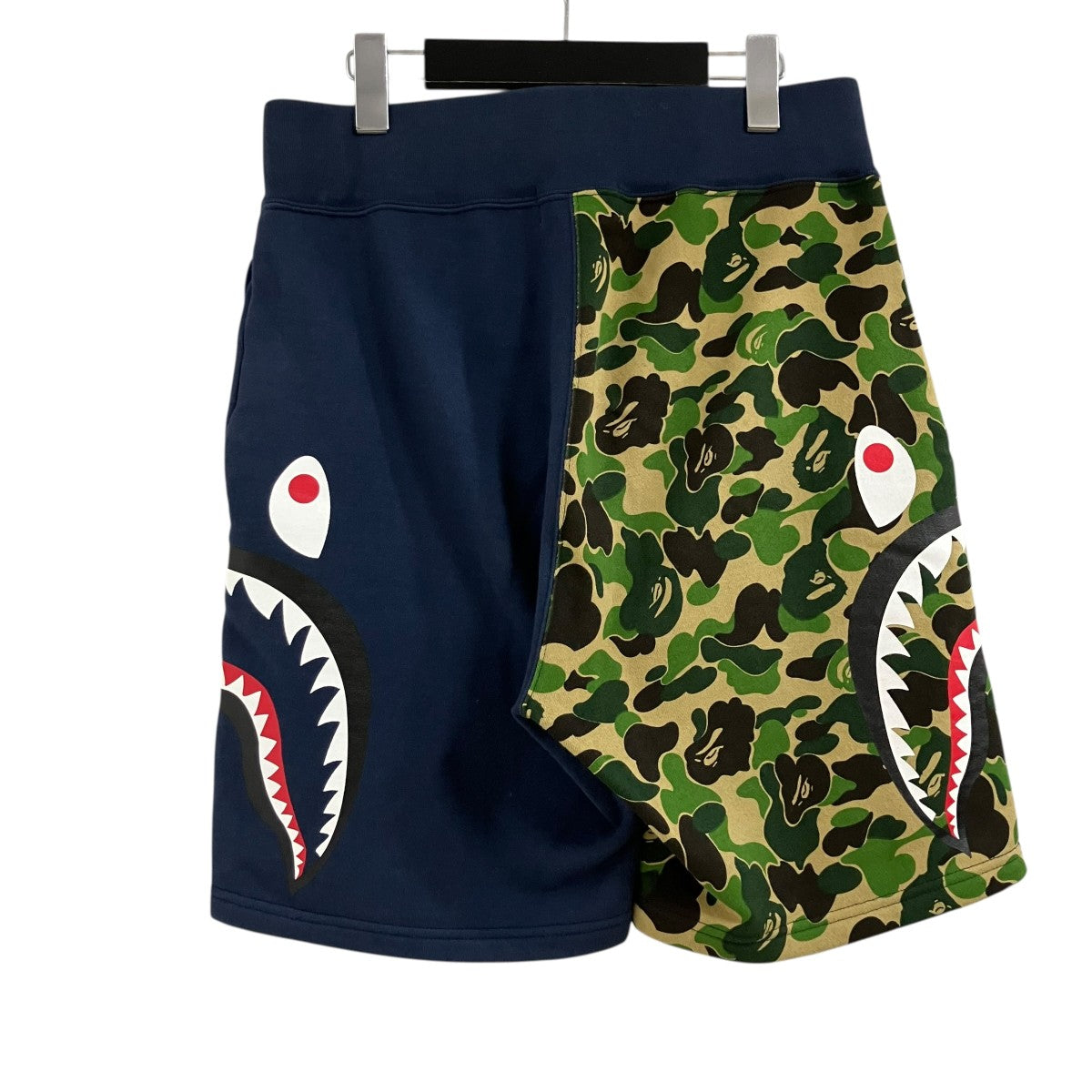 A BATHING APE シャークプリントスウェットショートパンツ 古着・中古-3枚目のアイテム画像