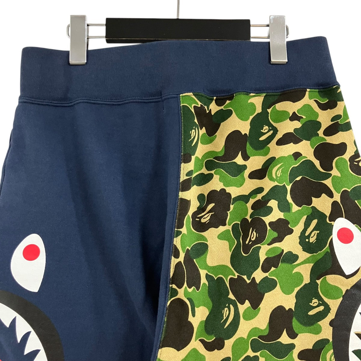 A BATHING APE シャークプリントスウェットショートパンツ 古着・中古-4枚目のアイテム画像