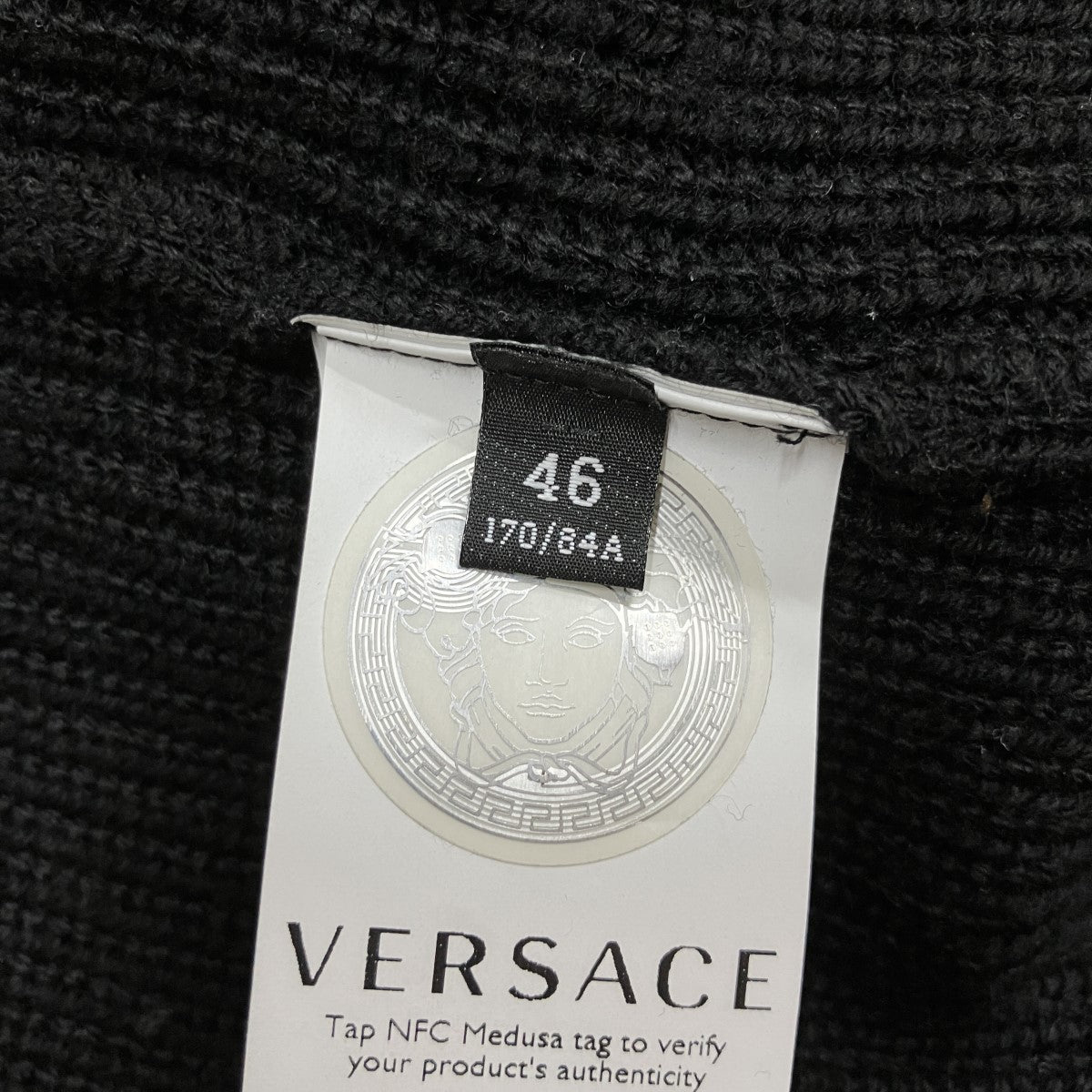 VERSACE メデューサジャカードクルーネックセーター 古着・中古-5枚目のアイテム画像