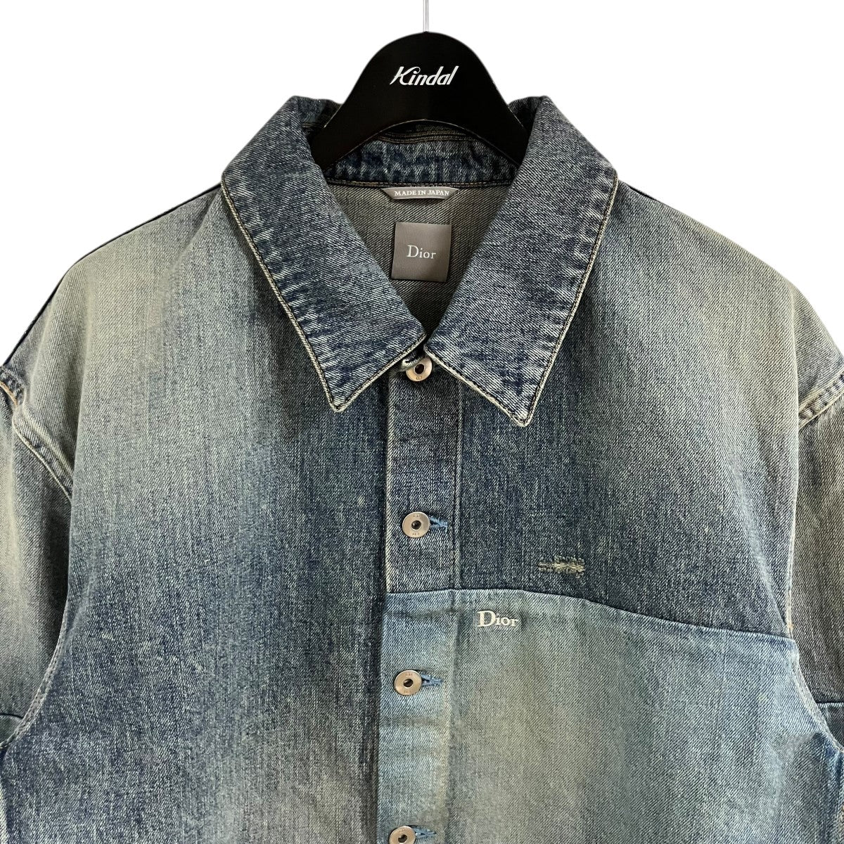 DIOR パッチワークエフェクターデニムシャツ ジャケット 古着・中古-2枚目のアイテム画像